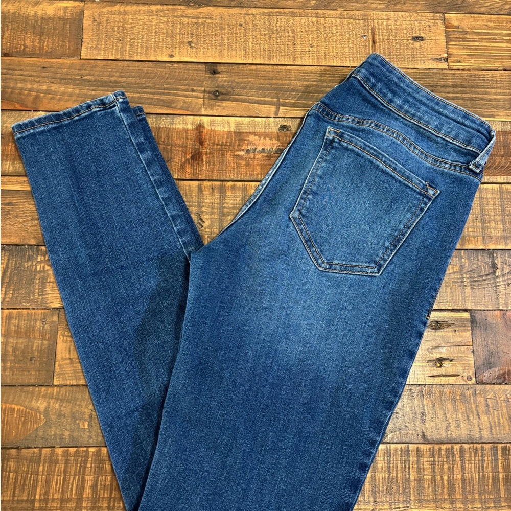 Old Navy Blue Skinny Jeans with Subtle Fading
